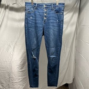 Old navy distressed rockstar skinny jeans